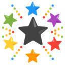 🌈 rainbow + 🌟 star2 emoji mashup