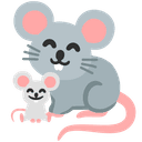 🐭 mouse + 🐭 mouse emoji mashup