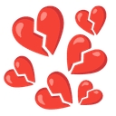 💔 broken_heart + 💔 broken_heart emoji mashup