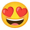 😀 grinning + 😍 heart_eyes emoji mashup