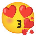 😍 heart_eyes + 😘 kissing_heart emoji mashup