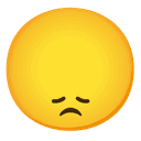 😞 disappointed + 😞 disappointed emoji mashup
