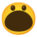 😮 open_mouth + 😮 open_mouth emoji mashup