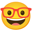 🤓 nerd_face + ❤️ heart emoji mashup
