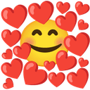 🥰 smiling_face_with_3_hearts + 🥰 smiling_face_with_3_hearts emoji mashup