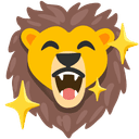 🦁 lion_face + 🦁 lion_face emoji mashup