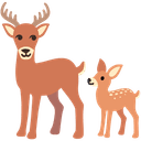 🦌 deer + 🦌 deer emoji mashup