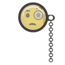 🧐 face_with_monocle + 🧐 face_with_monocle emoji mashup