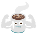 ☕ coffee + ☕ coffee emoji mashup