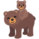 🐻 bear + 🐻 bear emoji mashup