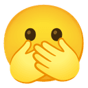 🫢 face_with_open_eyes_and_hand_over_mouth + 🫢 face_with_open_eyes_and_hand_over_mouth emoji mashup