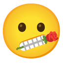 🌹 rose + 🫤 face_with_diagonal_mouth emoji mashup