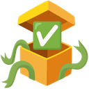 ✅ white_check_mark + 🎁 gift emoji mashup