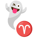 ♈ aries + 👻 ghost emoji mashup