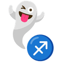 ♐ sagittarius + 👻 ghost emoji mashup