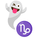 ♑ capricorn + 👻 ghost emoji mashup