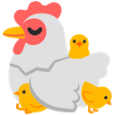 🐔 chicken + 🐔 chicken emoji mashup