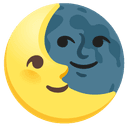 🌜 last_quarter_moon_with_face + 🌜 last_quarter_moon_with_face emoji mashup