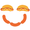 🌭 hotdog + 🌭 hotdog emoji mashup