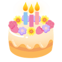 🌷 tulip + 🎂 birthday emoji mashup