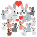 🐰 rabbit + 🐰 rabbit emoji mashup