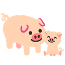 🐷 pig + 🐷 pig emoji mashup