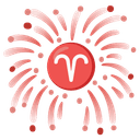 ♈ aries + 🎆 fireworks emoji mashup