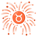 ♉ taurus + 🎆 fireworks emoji mashup