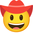 🤠 face_with_cowboy_hat + ❤️ heart emoji mashup