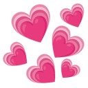 💗 heartpulse + 💗 heartpulse emoji mashup