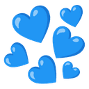💙 blue_heart + 💙 blue_heart emoji mashup