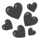 🖤 black_heart + 🖤 black_heart emoji mashup