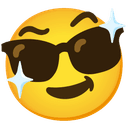 😎 sunglasses + 😎 sunglasses emoji mashup