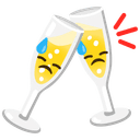 😓 sweat + 🥂 clinking_glasses emoji mashup