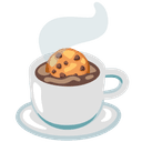 ☕ coffee + 🍪 cookie emoji mashup
