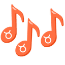 ♉ taurus + 🎶 notes emoji mashup