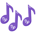 ♑ capricorn + 🎶 notes emoji mashup