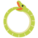 🐍 snake + 🐍 snake emoji mashup