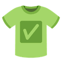 ✅ white_check_mark + 👕 shirt emoji mashup