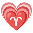 ♈ aries + 💗 heartpulse emoji mashup