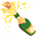 🍾 champagne + 🍾 champagne emoji mashup