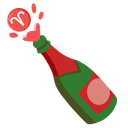 ♈ aries + 🍾 champagne emoji mashup