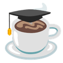 ☕ coffee + 🎓 mortar_board emoji mashup