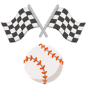 🏎️ racing_car + ⚾ baseball emoji mashup