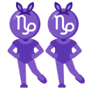 ♑ capricorn + 🐰 rabbit emoji mashup