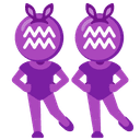 ♒ aquarius + 🐰 rabbit emoji mashup