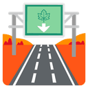 🍁 maple_leaf + 🛣️ motorway emoji mashup