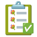 ✅ white_check_mark + 💐 bouquet emoji mashup