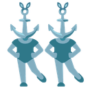 ⚓ anchor + 🐰 rabbit emoji mashup