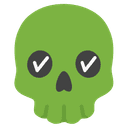 ✅ white_check_mark + 💀 skull emoji mashup